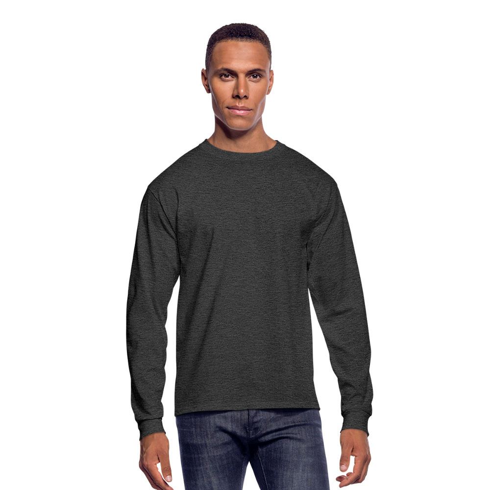 Men's Long Sleeve T-Shirt - heather black